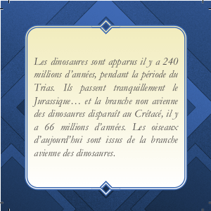 Périodes dinosaures